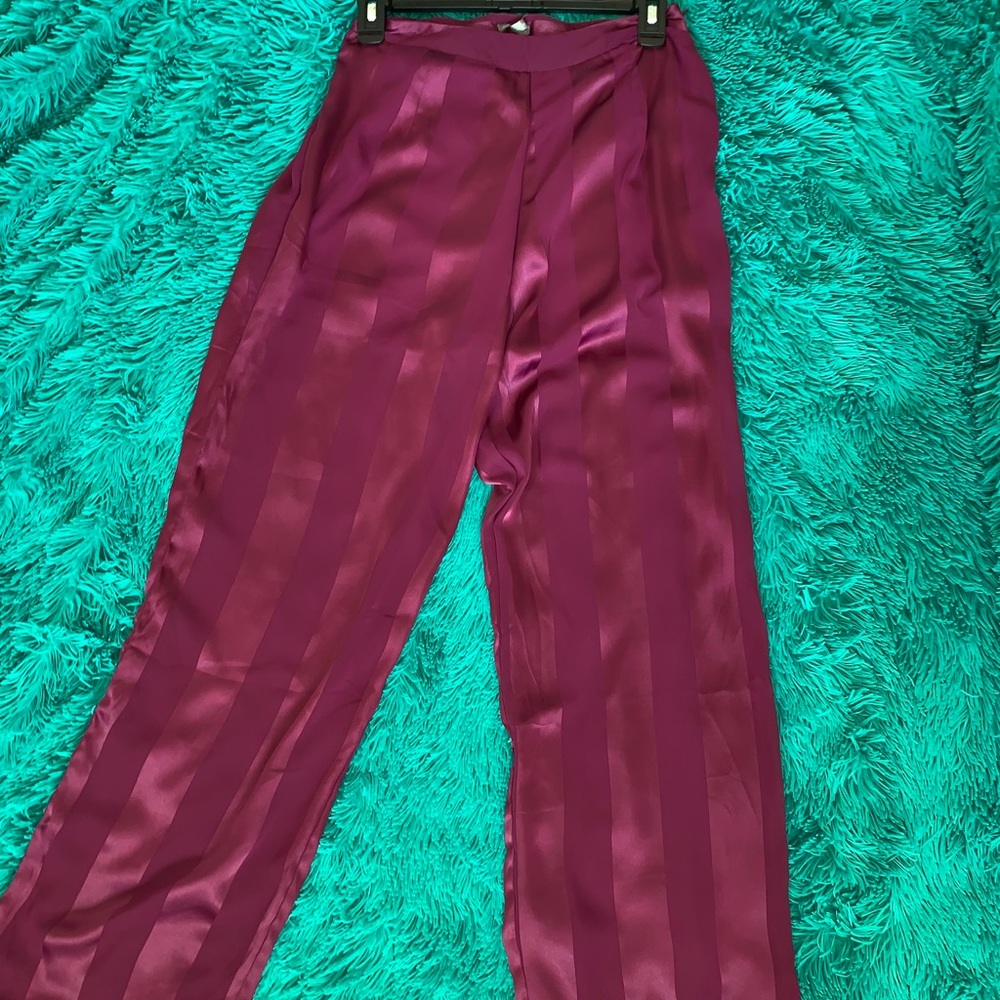 Charlotte russe purple stripped pants